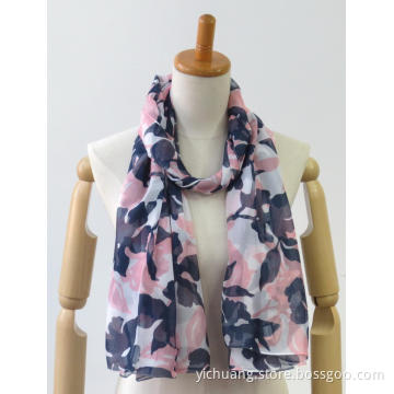 Latest colorful long classic printing jacquard ladies shawl